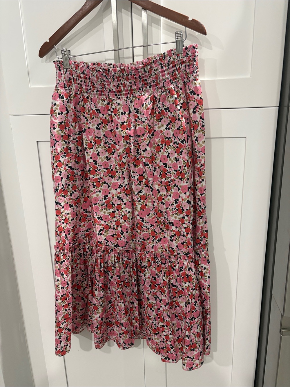 Tommy Hilfiger Pink Floral Midi Skirt